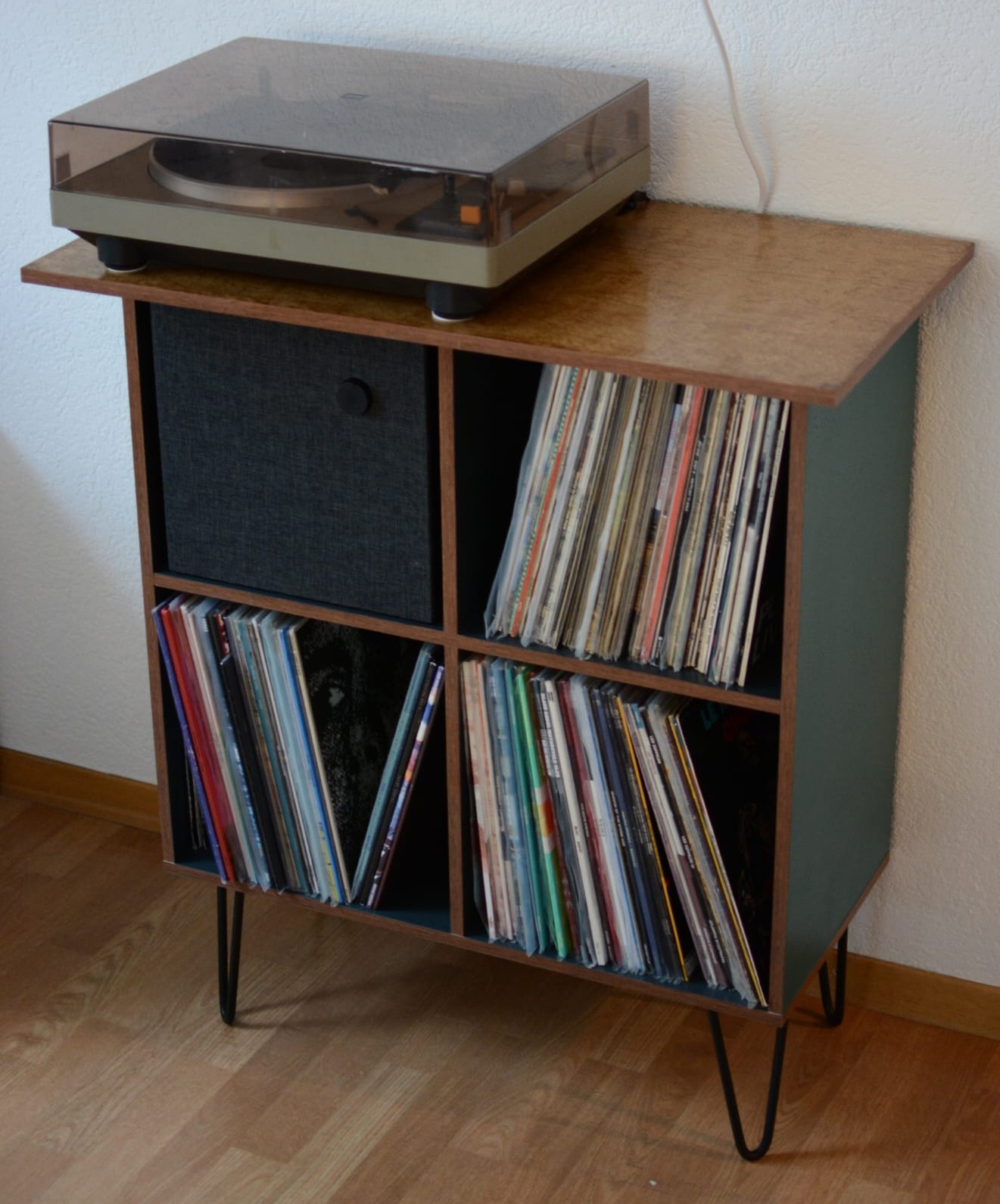 Meuble à vinyles custom